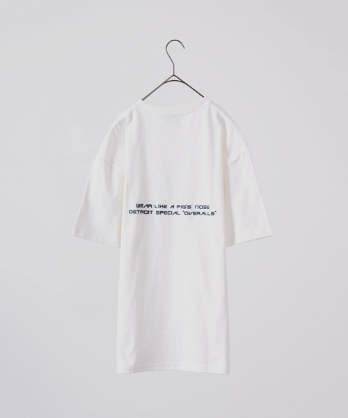 FUNALIVE(ファンアライブ)の「FINCK'S ワンポイント刺繍 オーバーサイズ半袖Tシャツ(Tシャツ/カットソー・メンズ・ホワイト系その他/ラベンダー/サンドベージュ/サックスブルー/ホワイト系その他2/オフホワイト・L/XL/M)」の12枚目の写真