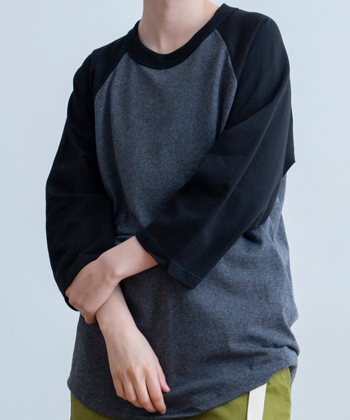 SHAKA WeAR(シャカウェア)の「SHAKA WEAR/シャカ ウェア 6.0oz ラグラン スタンダード(Tシャツ/カットソー・メンズ・ブラック×ホワイト/ワイン/チャコールグレー/グリーン/ブルー/グレー・LARGE/MEDIUM/X-LARGE)」の10枚目の写真