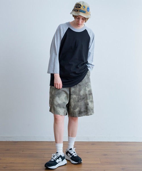 SHAKA WeAR(シャカウェア)の「SHAKA WEAR/シャカ ウェア 6.0oz ラグラン スタンダード(Tシャツ/カットソー・メンズ・ブラック×ホワイト/ワイン/チャコールグレー/グリーン/ブルー/グレー・LARGE/MEDIUM/X-LARGE)」の11枚目の写真