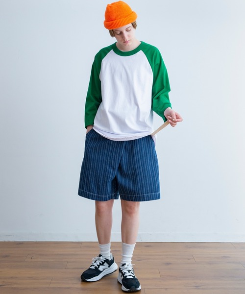 SHAKA WeAR(シャカウェア)の「SHAKA WEAR/シャカ ウェア 6.0oz ラグラン スタンダード(Tシャツ/カットソー・メンズ・ブラック×ホワイト/ワイン/チャコールグレー/グリーン/ブルー/グレー・LARGE/MEDIUM/X-LARGE)」の13枚目の写真