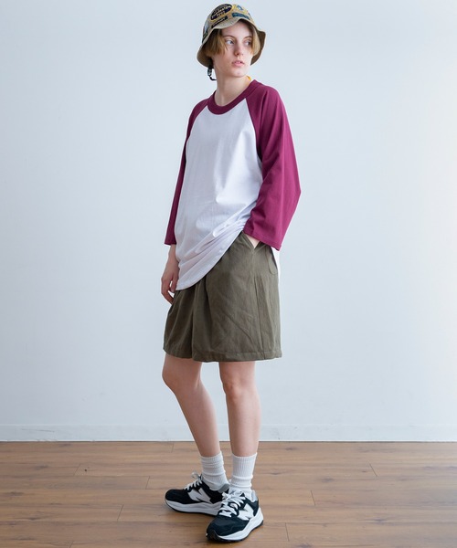 SHAKA WeAR(シャカウェア)の「SHAKA WEAR/シャカ ウェア 6.0oz ラグラン スタンダード(Tシャツ/カットソー・メンズ・ブラック×ホワイト/ワイン/チャコールグレー/グリーン/ブルー/グレー・LARGE/MEDIUM/X-LARGE)」の17枚目の写真