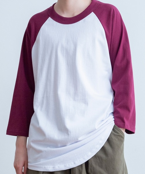 SHAKA WeAR(シャカウェア)の「SHAKA WEAR/シャカ ウェア 6.0oz ラグラン スタンダード(Tシャツ/カットソー・メンズ・ブラック×ホワイト/ワイン/チャコールグレー/グリーン/ブルー/グレー・LARGE/MEDIUM/X-LARGE)」の18枚目の写真