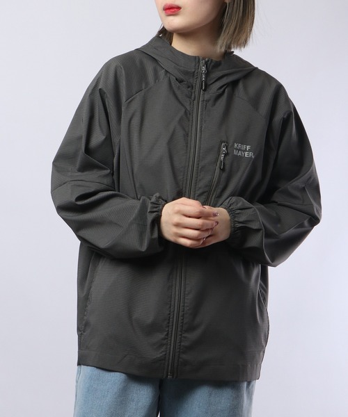 KRIFF MAYER（クリフメイヤー）の「さらさらエアーフードＪＫ（マウンテンパーカー・メンズ・マルチ/チャコール/ライトグリーン/ベージュ/オレンジ/ネイビー・XL/L/M）」の11枚目の写真