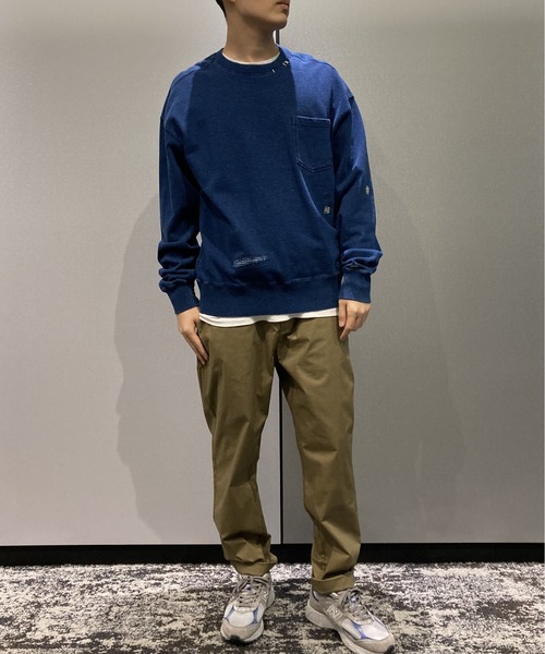 SCOTCH&SODA（スコッチアンドソーダ）の「リペアステッチ スウェット【170873】（スウェット・メンズ・インディゴブルー/ライトグレー・LARGE/MEDIUM/SMALL）」の18枚目の写真