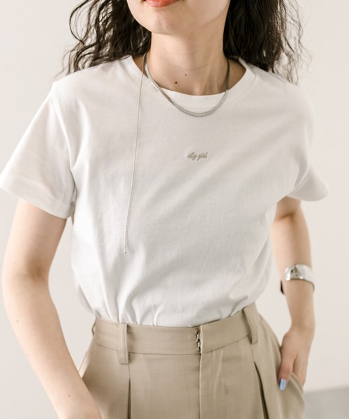 mystic(ミスティック)の「city girl Tシャツ(Tシャツ/カットソー・レディース・ブルー/ホワイト系その他2/ブラック/ホワイト・FREE)」の12枚目の写真