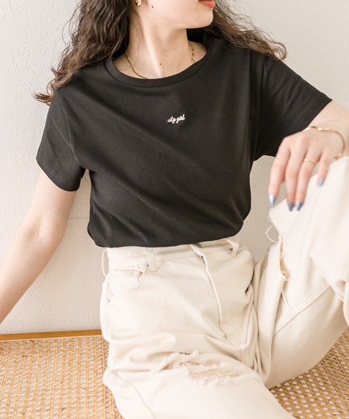 mystic(ミスティック)の「city girl Tシャツ(Tシャツ/カットソー・レディース・ブルー/ホワイト系その他2/ブラック/ホワイト・FREE)」の20枚目の写真