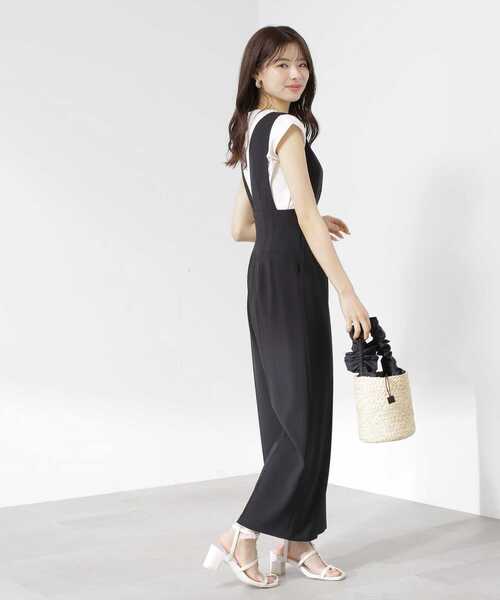 PROPORTION BODY DRESSING(プロポーションボディドレッシング)の「パールサロペット / 1213240600(ワンピース・レディース・ベージュ/ブラック・MEDIUM/SMALL)」の8枚目の写真