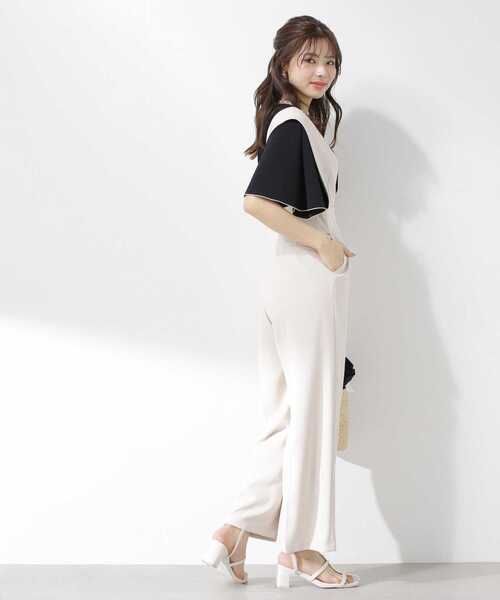 PROPORTION BODY DRESSING(プロポーションボディドレッシング)の「パールサロペット / 1213240600(ワンピース・レディース・ベージュ/ブラック・MEDIUM/SMALL)」の12枚目の写真