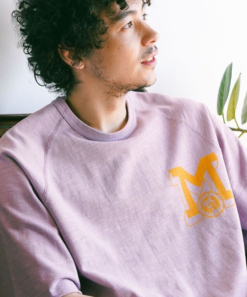 BAYFLOW(ベイフロー)の「GOOD DAY 半袖スウェットTシャツ(Tシャツ/カットソー・メンズ・オフホワイト/ライトグリーン/チャコール/ラベンダー・MEDIUM/LARGE)」の1枚目の写真