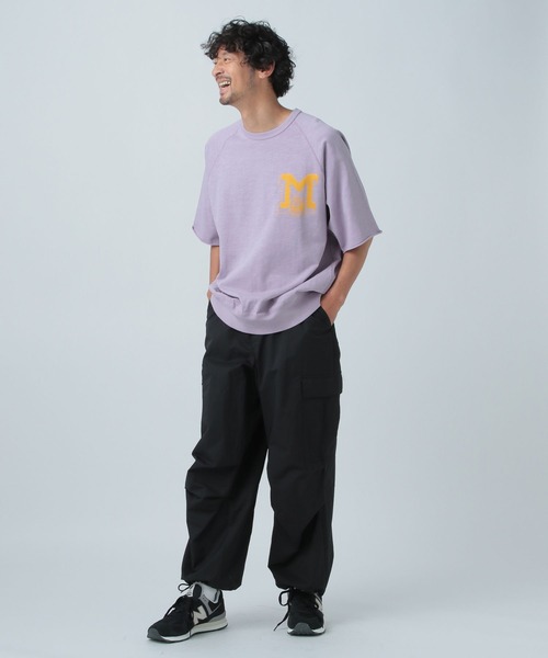 BAYFLOW(ベイフロー)の「GOOD DAY 半袖スウェットTシャツ(Tシャツ/カットソー・メンズ・オフホワイト/ライトグリーン/チャコール/ラベンダー・MEDIUM/LARGE)」の9枚目の写真