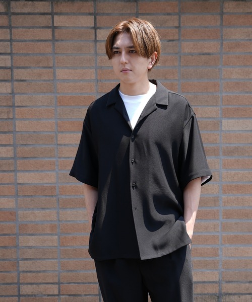 ESTNATION ポリエステルオープンカラーシャツ ESTNATION（エストネーション）の「ESTNATION / ポリエステル
