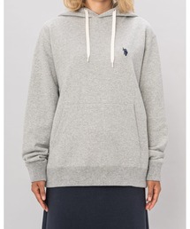 日本製【U.S.POLO ASSN.】ユーエスポロ アッスン リサイクルコットンア ズマ裏毛プルパーカ PLL23321