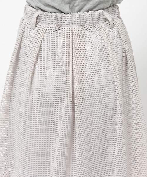 Chico（チコ）の「メッシュタックSK（スカート・レディース・ホワイト/ネイビー/グレー/モスグリーン・FREE）」の9枚目の写真