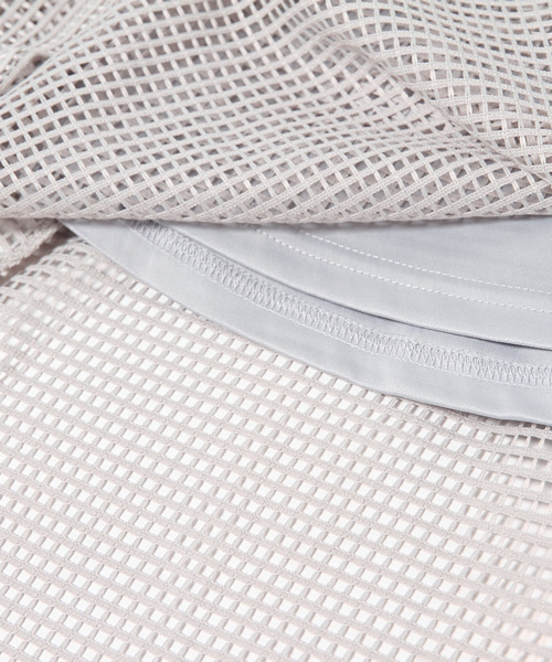 Chico（チコ）の「メッシュタックSK（スカート・レディース・ホワイト/ネイビー/グレー/モスグリーン・FREE）」の11枚目の写真