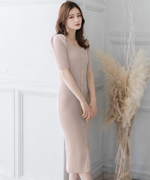 Knit dress julia boutique ワンピース Julia Boutique ニットマーメイドワンピース - メルカリ