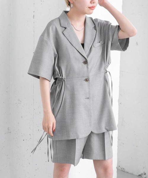 KBF（ケイビーエフ）の「サイドオープンシャツジャケット（その他アウター・レディース・グレー/グリーン・ONE）」の12枚目の写真