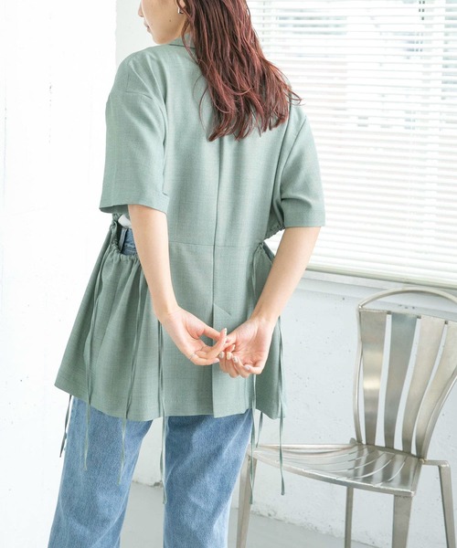 KBF（ケイビーエフ）の「サイドオープンシャツジャケット（その他アウター・レディース・グレー/グリーン・ONE）」の22枚目の写真