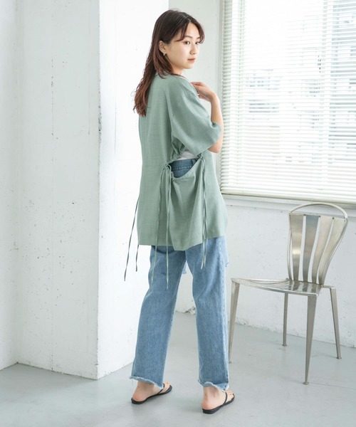 KBF（ケイビーエフ）の「サイドオープンシャツジャケット（その他アウター・レディース・グレー/グリーン・ONE）」の19枚目の写真