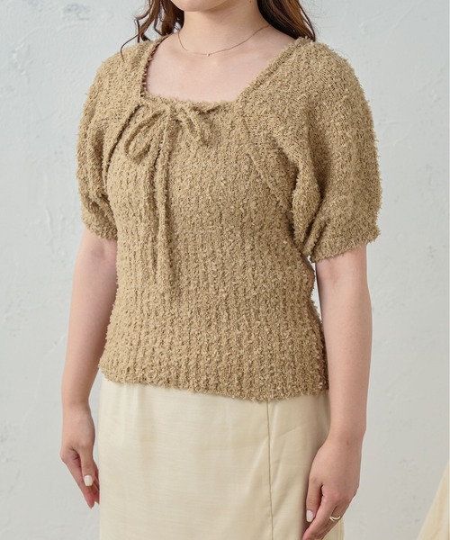 Ambre Neige(アンブルネージュ)の「リボーンヤーンキャミ&ボレロ/【WEB/EC限定商品】(アンサンブル・レディース・アイボリー/ベージュ/ピンク・FREE)」の17枚目の写真