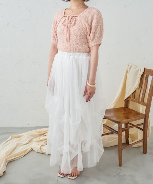 Ambre Neige(アンブルネージュ)の「リボーンヤーンキャミ&ボレロ/【WEB/EC限定商品】(アンサンブル・レディース・アイボリー/ベージュ/ピンク・FREE)」の19枚目の写真