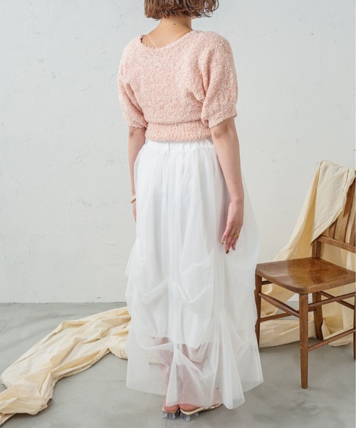 Ambre Neige(アンブルネージュ)の「リボーンヤーンキャミ&ボレロ/【WEB/EC限定商品】(アンサンブル・レディース・アイボリー/ベージュ/ピンク・FREE)」の20枚目の写真