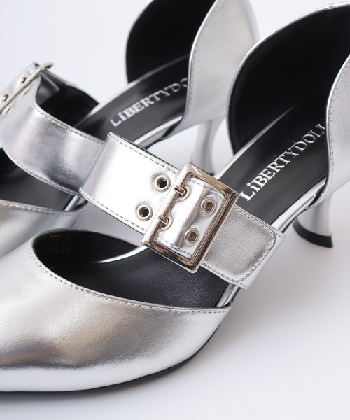LibertyDoll（リバティードール）の「LibertyDoll ポインテッドトゥセパレートバックルパンプス（パンプス・レディース・ブラック/ブラック系その他/アイボリー/シルバー・LL/L/M/S）」の10枚目の写真