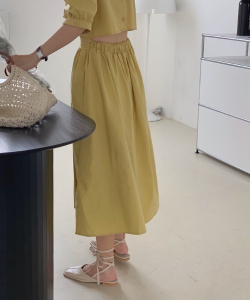 ROOPTOKYO（ループトウキョウ）の「パフスリーブバックオープンボタンワンピース（ワンピース・レディース・イエロー/ホワイト/ブラック・FREE）」の11枚目の写真