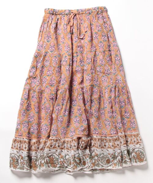 チャイハネ（チャイハネ）の「【チャイハネ】ブリーラティアードスカート（スカート・レディース・パープル/ベージュ/ブラック・FREE）」の4枚目の写真