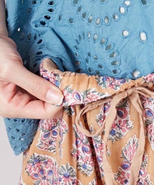 チャイハネ（チャイハネ）の「【チャイハネ】ブリーラティアードスカート（スカート・レディース・パープル/ベージュ/ブラック・FREE）」の10枚目の写真