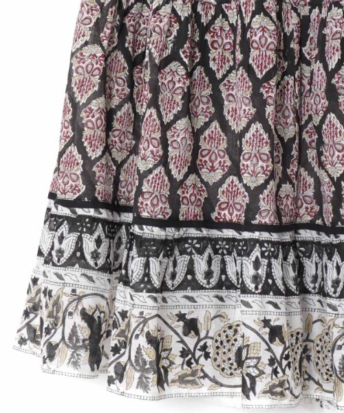 チャイハネ（チャイハネ）の「【チャイハネ】ブリーラティアードスカート（スカート・レディース・パープル/ベージュ/ブラック・FREE）」の5枚目の写真