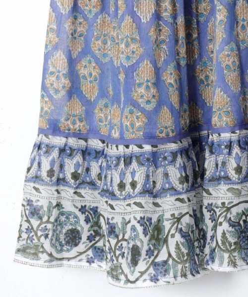 チャイハネ（チャイハネ）の「【チャイハネ】ブリーラティアードスカート（スカート・レディース・パープル/ベージュ/ブラック・FREE）」の12枚目の写真