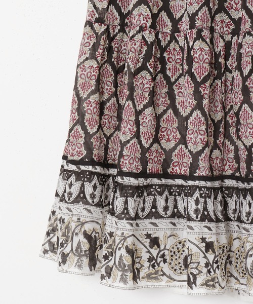 チャイハネ（チャイハネ）の「【チャイハネ】ブリーラティアードスカート（スカート・レディース・パープル/ベージュ/ブラック・FREE）」の13枚目の写真