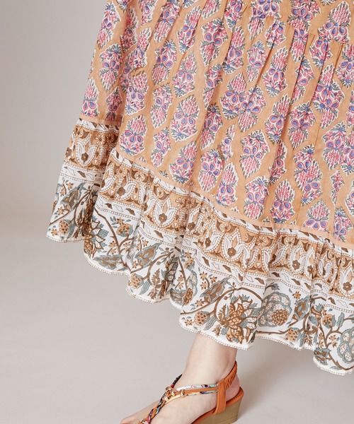 チャイハネ（チャイハネ）の「【チャイハネ】ブリーラティアードスカート（スカート・レディース・パープル/ベージュ/ブラック・FREE）」の17枚目の写真