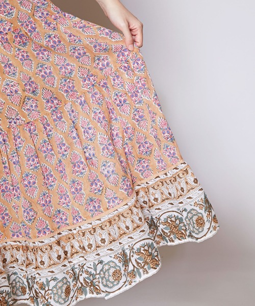 チャイハネ（チャイハネ）の「【チャイハネ】ブリーラティアードスカート（スカート・レディース・パープル/ベージュ/ブラック・FREE）」の18枚目の写真