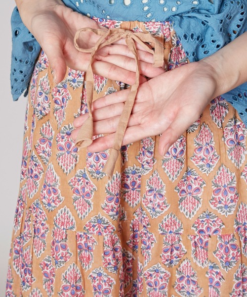 チャイハネ（チャイハネ）の「【チャイハネ】ブリーラティアードスカート（スカート・レディース・パープル/ベージュ/ブラック・FREE）」の19枚目の写真