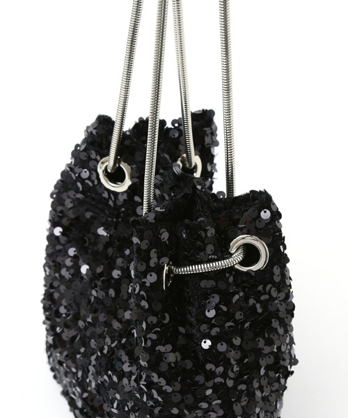 soeur（スール）の「SOEUR/メタルミニショルダーバッグ/スパンコールバッグ（ショルダーバッグ・レディース・シルバー/ブラック/ピンクベージュ・フリー）」の14枚目の写真