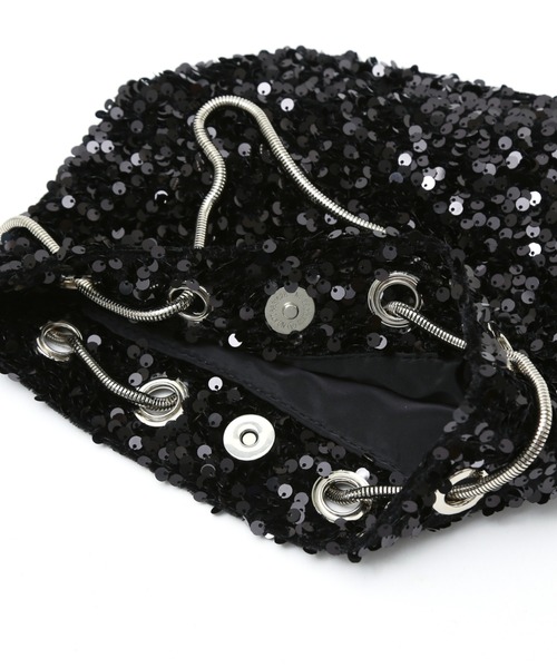 soeur（スール）の「SOEUR/メタルミニショルダーバッグ/スパンコールバッグ（ショルダーバッグ・レディース・シルバー/ブラック/ピンクベージュ・フリー）」の12枚目の写真