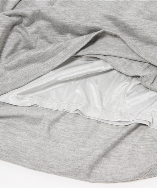 CIAOPANIC（チャオパニック）の「【Ciaopanic】　セットUP風天竺OP（ワンピース・レディース・グレー/ネイビー・FREE）」の10枚目の写真