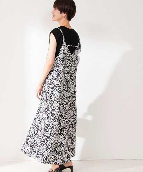 NOLLEY’S（ノーリーズ）の「キャミソールワンピース（ワンピース・レディース・ブラック系その他4/オリーブ/ブラック・38）」の7枚目の写真