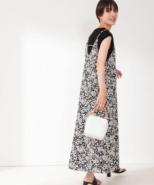 NOLLEY’S（ノーリーズ）の「キャミソールワンピース（ワンピース・レディース・ブラック系その他4/オリーブ/ブラック・38）」の8枚目の写真