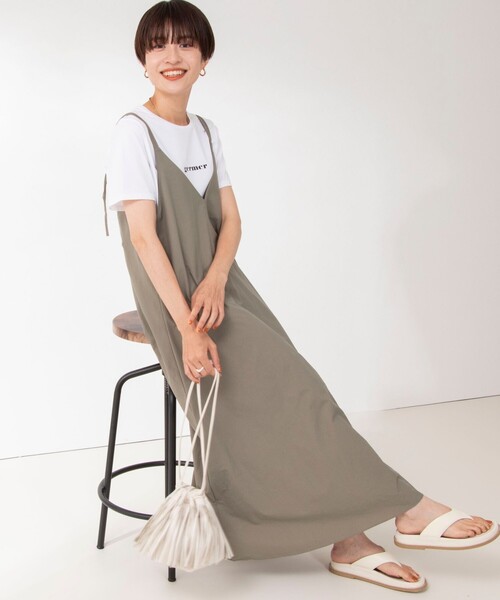 NOLLEY’S（ノーリーズ）の「キャミソールワンピース（ワンピース・レディース・ブラック系その他4/オリーブ/ブラック・38）」の13枚目の写真