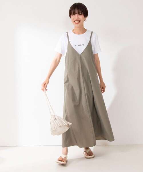 NOLLEY’S（ノーリーズ）の「キャミソールワンピース（ワンピース・レディース・ブラック系その他4/オリーブ/ブラック・38）」の15枚目の写真