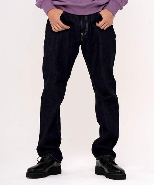 OUTDOOR PRODUCTS(アウトドアプロダクツ)の「OUTDOOR PRODUCTS/アウトドア プロダクツ ジーパン ロングパンツ 13oz レギュラーストレート デニムパンツ(デニムパンツ・メンズ・ワンウォッシュ/ブルー/ダークブルー・88/82/85/79/76/91/94)」の3枚目の写真