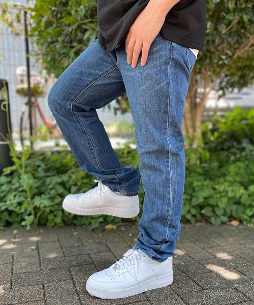 OUTDOOR PRODUCTS(アウトドアプロダクツ)の「OUTDOOR PRODUCTS/アウトドア プロダクツ ジーパン ロングパンツ 13oz レギュラーストレート デニムパンツ(デニムパンツ・メンズ・ワンウォッシュ/ブルー/ダークブルー・88/82/85/79/76/91/94)」の4枚目の写真