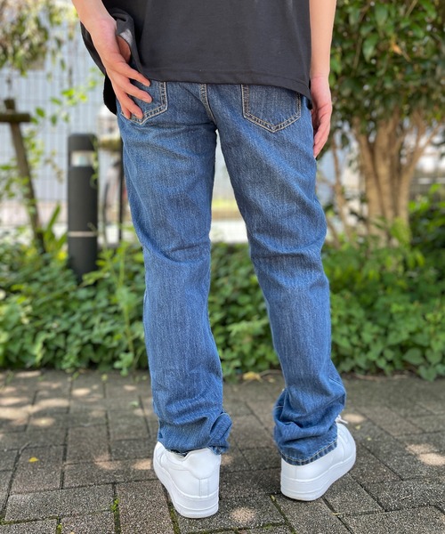 OUTDOOR PRODUCTS(アウトドアプロダクツ)の「OUTDOOR PRODUCTS/アウトドア プロダクツ ジーパン ロングパンツ 13oz レギュラーストレート デニムパンツ(デニムパンツ・メンズ・ワンウォッシュ/ブルー/ダークブルー・88/82/85/79/76/91/94)」の5枚目の写真