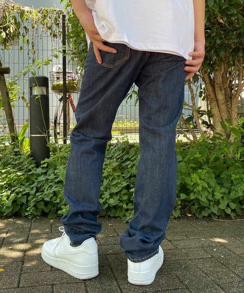 OUTDOOR PRODUCTS(アウトドアプロダクツ)の「OUTDOOR PRODUCTS/アウトドア プロダクツ ジーパン ロングパンツ 13oz レギュラーストレート デニムパンツ(デニムパンツ・メンズ・ワンウォッシュ/ブルー/ダークブルー・88/82/85/79/76/91/94)」の9枚目の写真