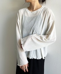 Kotoe（コトエ）の「シースルー メロウ ドロップショルダー ロンT（Tシャツ/カットソー）」