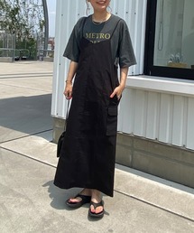 PUAL CE CIN | 【Du noir】ナローカーゴキャミワンピース(ワンピース)