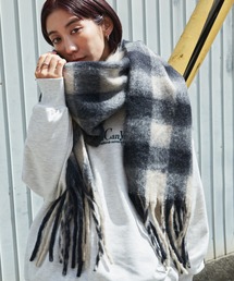 Auntie Rosa Holiday | ギンガムチェックボリュームマフラー(マフラー)