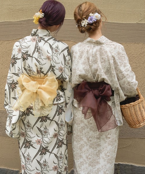 Ambre Neige（アンブルネージュ）の「2way浴衣セット／【WEB/EC限定商品】（浴衣・レディース・アイボリー/ナチュラル・FREE）」の8枚目の写真